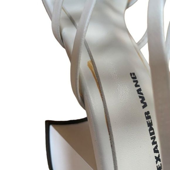 White Alexander Wang Block Heels Size EU 38 - Picture 9 of 14
